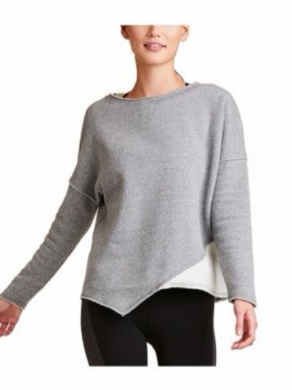 ALALA Gray Long Sleeve Exhale Sweatshirt Sz. S